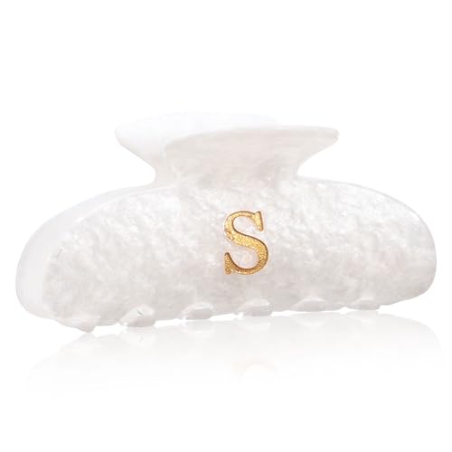 HAIMEIKANG Initial Claw Clip for Women, Personalized Letter Hair Clip
