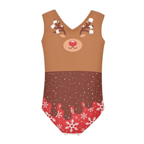 Image of INSTANTARTS Gymnastics Leotards Girl Dinosaur Dancewear Activewear Quick Dry