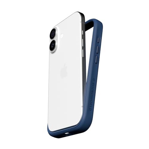 RhinoShield Phone Case Compatible with iPhone 17 | Mod NX - Modular Protective Bumper Case Without Backplate, Slim Design, Shockproof with Military Grade Drop Protection - Navy Blue by RhinoShield - Used condition - US$13.79