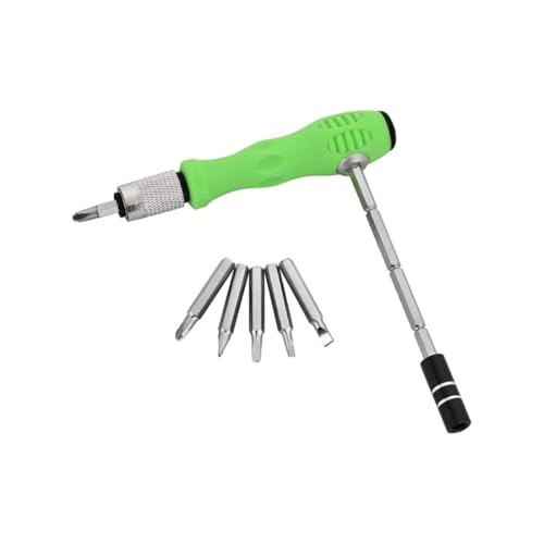 Image of Home Lane 32-in-1 Precision Screwdriver Set | Magnetic Extension Rod | Phillips, Torx, Hex, Pentalobe Bits | Repair Mobile, Laptop, Watch & Electronics | DIY Home Tool Kit (Green Handle)