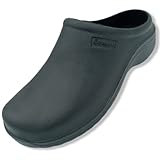 Zuecos para Trabajar/Sanitarios/Hosteleria/Peluqueria y Estetica - Plantilla Extraible y Suela Antideslizante (Negro, Numeric_40)