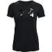Under Armour Womens Live Sportstyle Graphic Short Sleeve Crew Neck T-Shirt , Black (002)/Black , Small