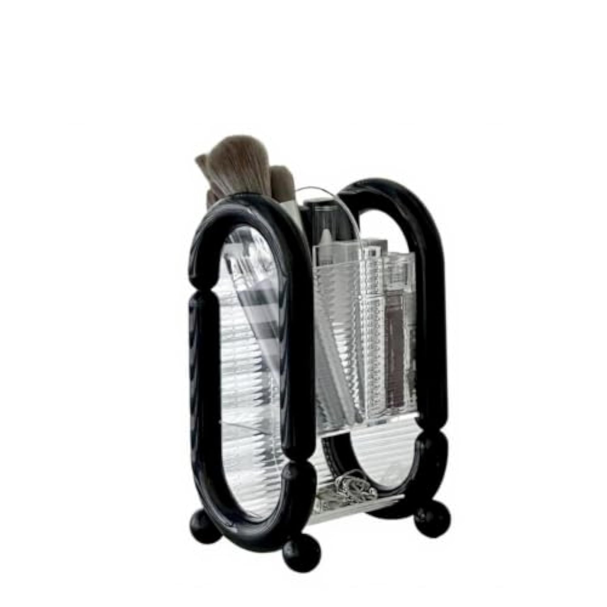 High-End Acrylic Makeup Brush Organizer, Double-Layer Lipstick Holder