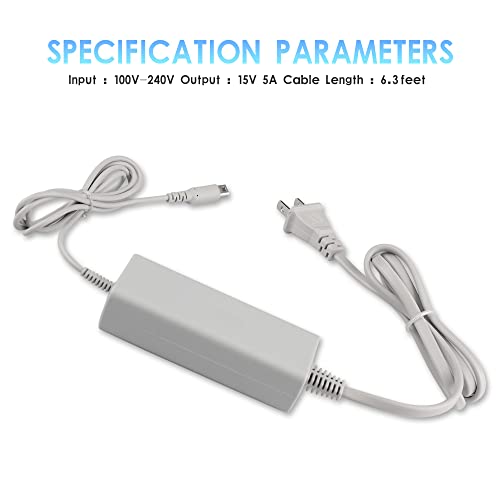 image for Xahpower Charger for Wii U Gamepad AC Power Adapter Charger for Ninten