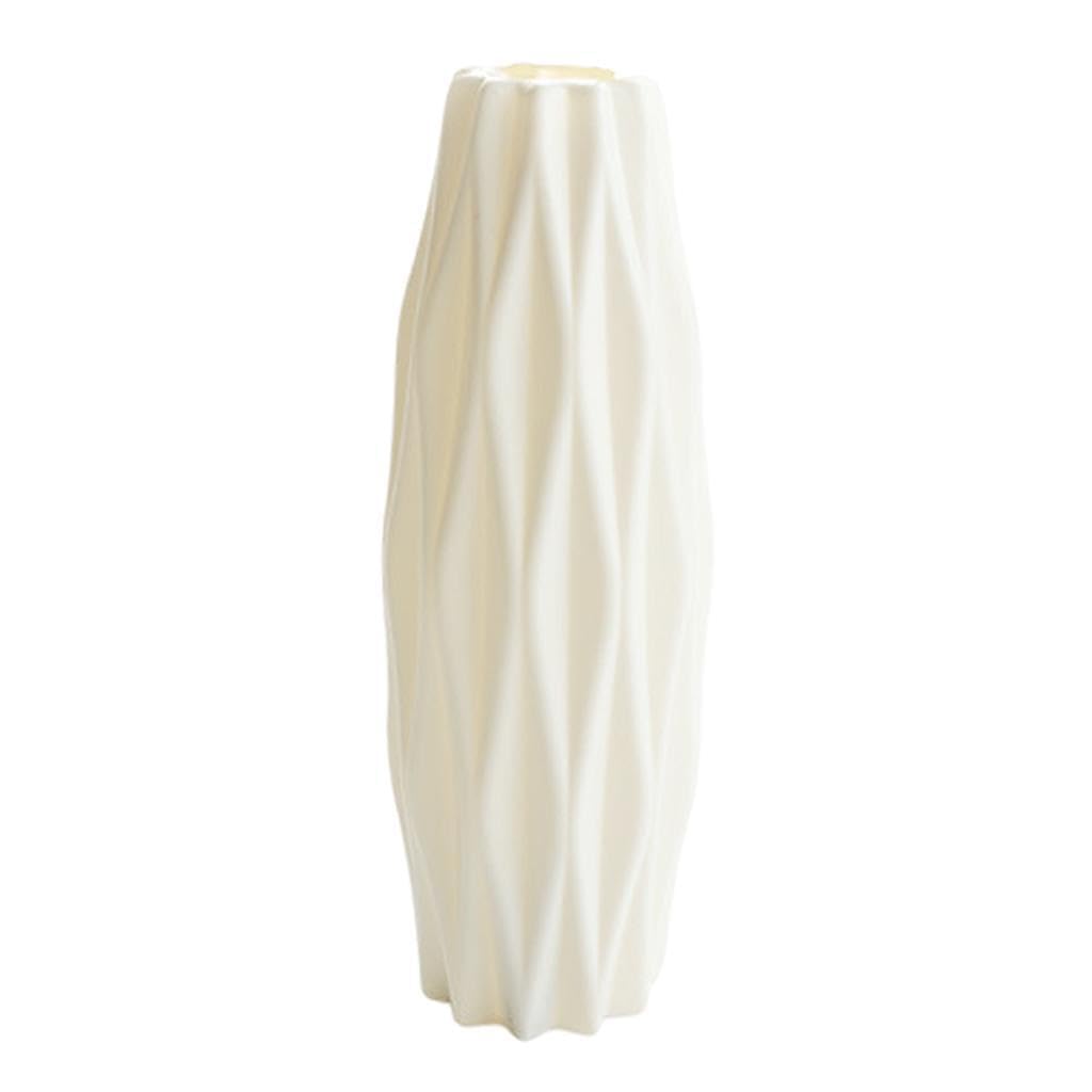 YIXANNX Elegant White Vase Decorative Flowers Vases Black Modern Vase For Eye-Catching Centerpieces In Home Office Spaces Modern Decorative Flower Vases For