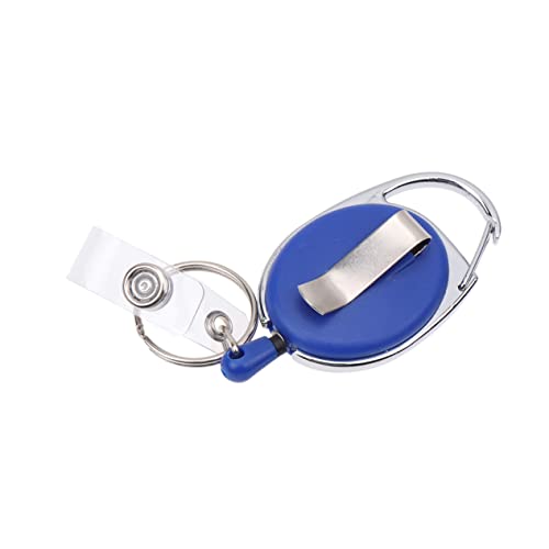 Porte-badge rétractable bleu idéal pour les infirmiers et le personnel hospitalier
