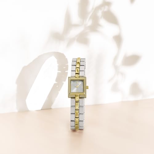 Image of Sonata Poze 8 Quartz Analog with Silver Dial IPG+IPS Alloy Strap Watch for Women - SP80171BM01W