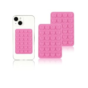 Vilbocr 2 STKS Siliconen Zuig Telefoon Case Mount, Handsfree Fidget Toy Spiegel Douche Telefoon Houder, Tiktok Video’s en Selfies