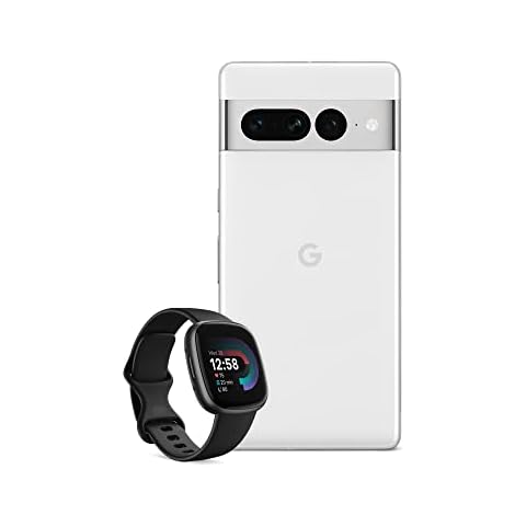 Google Pixel 7 Pro Smartphone with Fitbit Versa 4 Cover