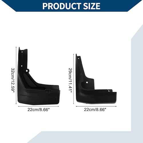 Image of Mud Flaps Splash Guards W /Mount Accessories for Mercedes-Benz GLC (Coupe) with Pedal 2017-2019 Front and Rear Mud Guards 1 Set