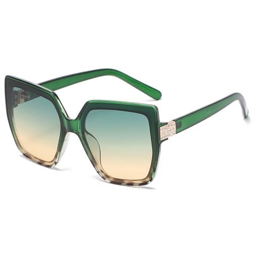 Nuevas Gafas de Sol cuadradas con gradiente de Moda 2025, Gafas de Sol de Lujo a la Moda con decoración de Diamantes, Gafas de Sol con protección UV400