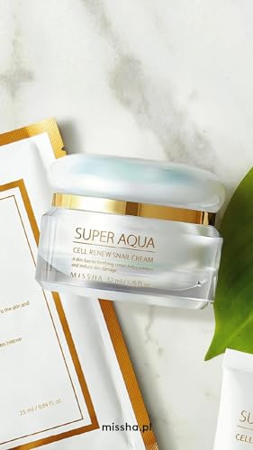 Missha Super Aqua Cell Renew Snail Cream 52 ml, 1.11 ml (Pack of 47) - Image 2