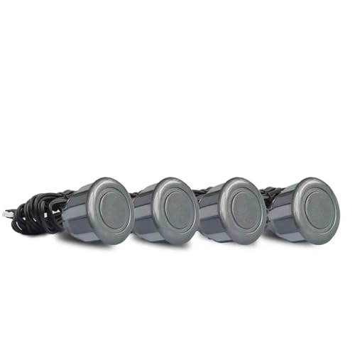 Aparcamiento asistido 4 Sensores Aparcamiento Ultrasónicos 22 Mm Sistemas Radar Marcha Atrás Alarma Radar Marcha Atrás Inducción Sensores Aparcamiento Sensores Marcha Atrás Para Coche(Gray)