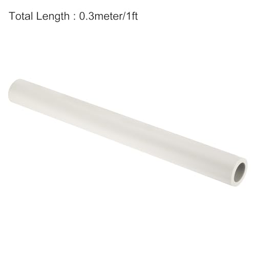 Image of uxcell Foam Tubing for Handle Grip Support,22mm(7 /8 inch) ID 32mm(1 1 /4 inch) OD 0.3 Meter /1ft Length White