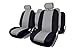 BC CORONA FUK10410 Set Komplette Autositzbezüge Sevilla, Schwarz/Grau