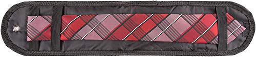 TravelMate Beautiful Tie Pouch, Nylon Travel Tie Case Necktie Travel Roll (2 Pack)
