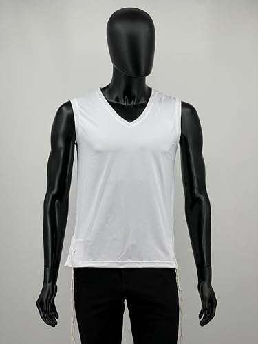 Sport Tzitzit Men Dry Fit Tank Top Undershirt V-Neck, Kosher Tzitzis Breathable Tallit Katan Moisture Wicking4