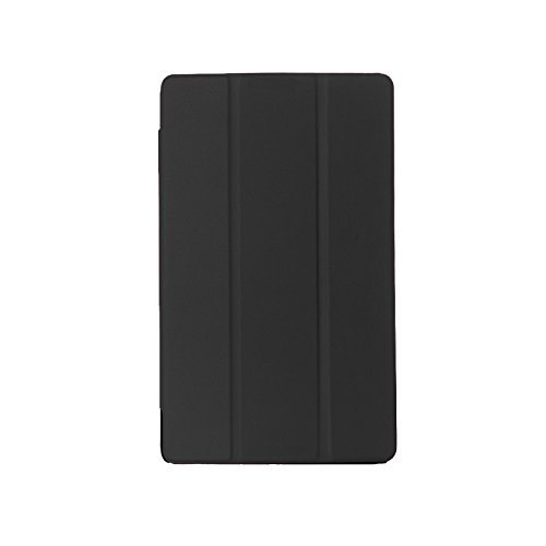 Raydes Lenovo Tab S8-50 Case - Caster Series Slimline Case - Folio Slim Hard Shell Stand Case Cover with Auto Wake/Sleep Feature - for Lenovo Tab S8-50 Tablet 8 Inches, Black