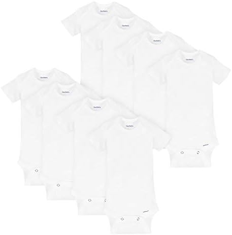 Gerber baby-girls 8-Pack Short Sleeve Onesies Bodysuits Baby and Toddler T-Shirt Set
