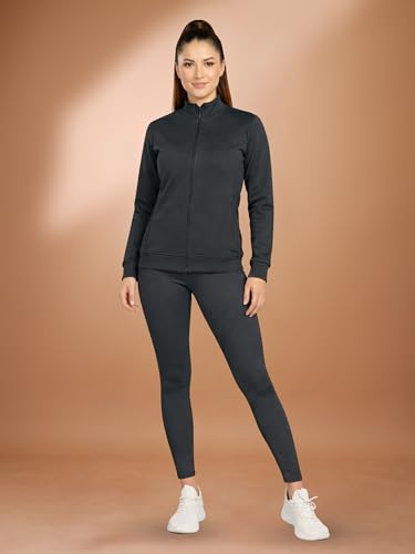 Image of Women 3 Piece Gym Workout Set | Sports Bra, Zip-Up Jacket & High Waist Leggings | Stretchable Yoga Activewear Co-Ord Set for Women | Fitness Gym Tracksuit