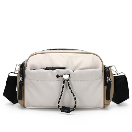 Herald Lightweight Nylon Crossbody Bag for Women, Small Camera Square Shoulder Purse Handbag with Multi-Pockets