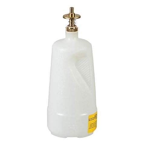 Justrite 14012 Polyethylene Nonmetallic Dispensing Safety Can, 1L Capacity, Translucent Cover