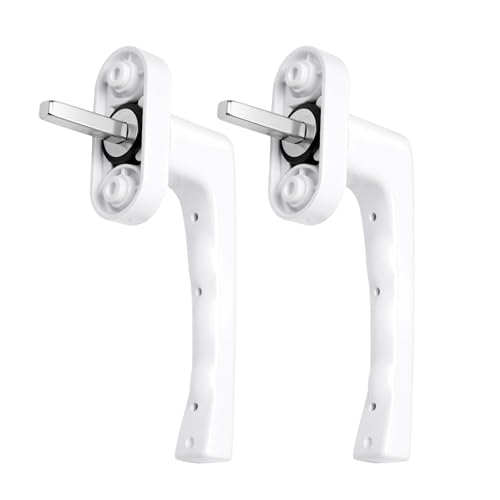 2PCS Poignee Fenetre PVC, en Plastique Résistant pour Fenêtres Intérieures Et Extérieures, Poignée De Fenêtre Polyvalente Utilisable comme Poignée De Porte Intérieure Et Poignée De Porte Extérieure