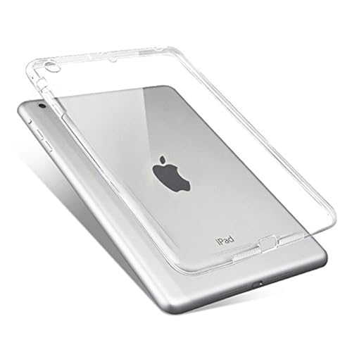 iPad mini 1 Case,iPad mini 2 Case,iPad mini 3 Case,Jaorty Crystal Clear Soft TPU Gel Case Ultra-Thin Silicone Back Cover with Shock Absorption for Apple iPad mini 1/2/3 Tablet 7.9″,(Soft Clear)