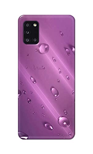 Image of PRINTFIDAA Water Bubbles in Lilac Background Printed Designer Hard Back Case Cover for Samsung Galaxy A31, SM-A315F / DS, SM-A315G / DS -(SS) MVN1005
