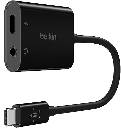 Amazon.co.jp: Belkin 3.5mmオーディオ + USB-C充電アダプター 60W急速