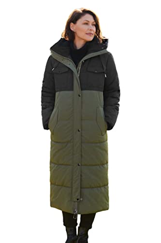 NUTEXROL Women's Winter Long Down Parka Jackets Warm Thickened Hooded Maxi Quilted Puffer Coat