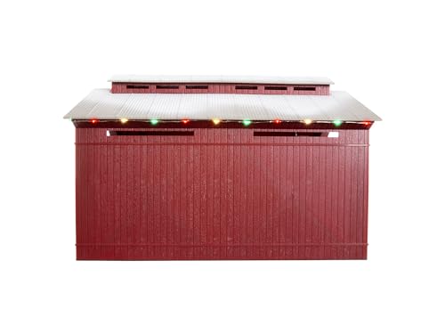 Lionel Christmas, Electric O Gauge Model Train Accessories, Lighted Christmas Half Covered Bridge (1929090)