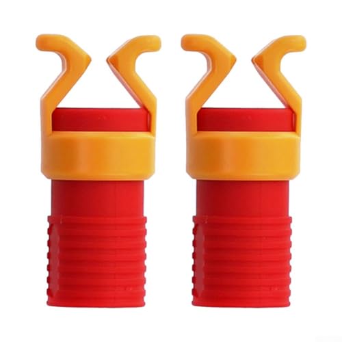 Plastic Screw Holder for Screwdrivers and L-Keys, Bit Fixing Sleeve with Secure Clamping Function, 40x15mm ABS Anti-Aging Material, Red + Ye(2PCS)