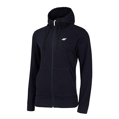 4F Hoody BLM004 - Navy, zwart, L
