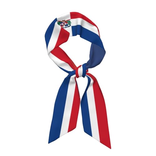 America Dominican Republic Flag Lightweight Women's Fashion Scarf - Versatile Printed Scarf for Daily Wear, Office & Parties