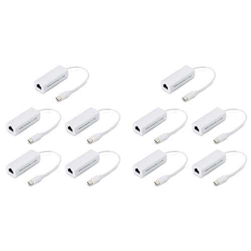 Adaptateur Réseau USB Type-C vers Rj45 100M convertisseur LAN sans pilote x10