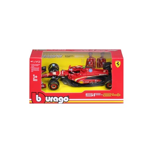 Bburago F1 Formula 1 FERRARI SF-24 (2024), SAINZ, 1:43 Scale, Incredibly Detailed Die-Cast Replica Collectible Race Car Model - Image 3