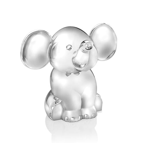Zilverstad Tirelire Éléphant Assis Couleur Argent