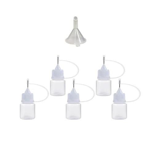 Bcomfy 3Ml White 1 Kit 3-100Ml Needle Tip Glue Applicator Bottle With Funnel For Paper Quilling Diy Scrapbooking Paper Craft Tool(3Ml White)