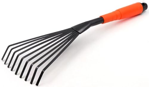 UK Multi-Purpose Garden Hand Rake | Small Grass Tool & Horse Poo Picker | Ergonomic Grip for Comfort & Control | Professional Mini Tool for Gardening & Outdoor Use