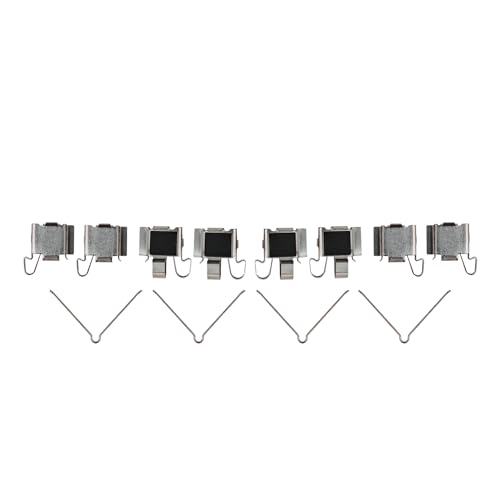 Image of Detroit Axle - Rear Brake Pads for 1993-2000 Lexus LS400 Ceramic Brake Pads | w /Hardware 1994 1995 1996 1997 1998 1999 Replacement