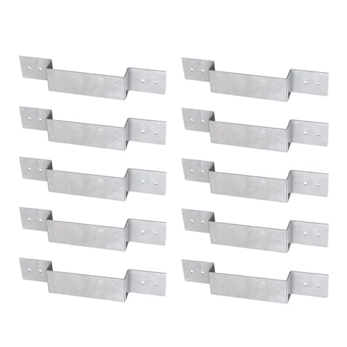 10 Post panneau clôture pour jardin support colonne à fixation rapide robuste