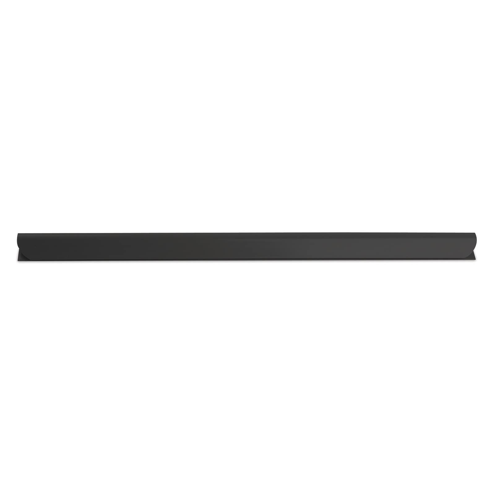 Donau Universal Spine Bars/Pack of 10 / DIN A4 / 10 mm for Approx. 100 Sheets/Clamping Strip for Privacy Screen Strips/Mounting Clips/PVC Plastic/Black