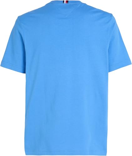 Tommy Hilfiger Herren T-Shirt Kurzarm Rundhalsausschnitt, Blau (Blue Spell), XXL – Ansicht 6