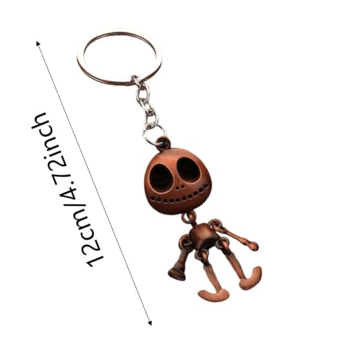 5 Inch Gothic Articulated Skeleton Key Chains for Halloween Party Bags - image 2
