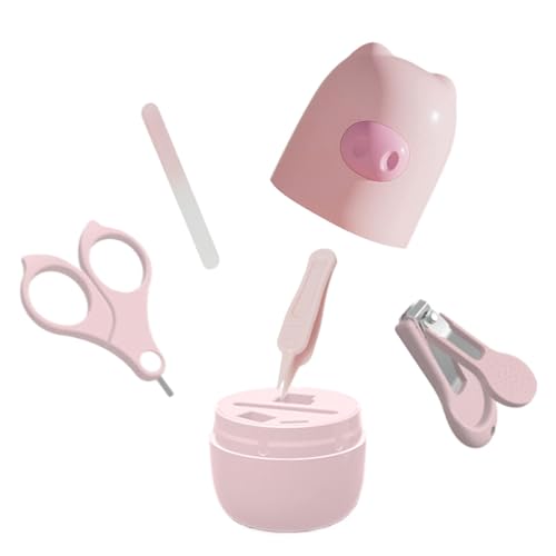 Juego de cortaúñas para niños,Juego de cortaúñas para niños - Cortauñas para niños con animales lindos dibujos animados | Kit de manicura para niños y kit de, lima de uñas y pinzas c