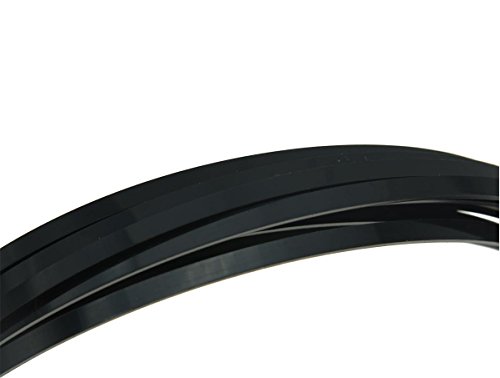 Kaish 5Pcs Black Acoustic Classical Guitar Binding Purfling Strips Abs Binding Strip 1650X5X1.5Mm #TOP1