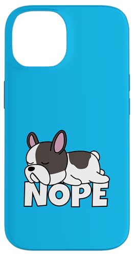 Lazy French Bulldog Frenchie Cute Dog Nope �X�}�z�P�[�X iPhone 14 �p