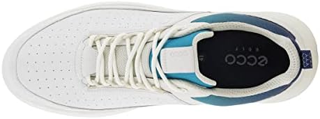 ECCO Men's CORE Hydromax Waterproof Golf Shoe, White/White/Blue Depths/Caribbean Review | Image 2