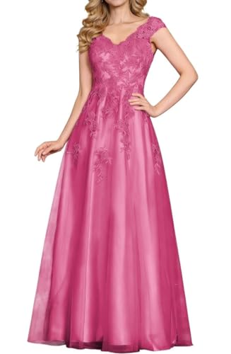 Robe mère de la mariée longue en tulle brodé soirée chic ZMKI671